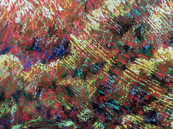 Close Up of Pastel on Board by Jackie Gibbins